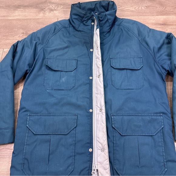 Vintage Woolrich Insulated Parka Coat Jacket Style 33334 Navy Blue Men’s Large - Picture 7 of 10